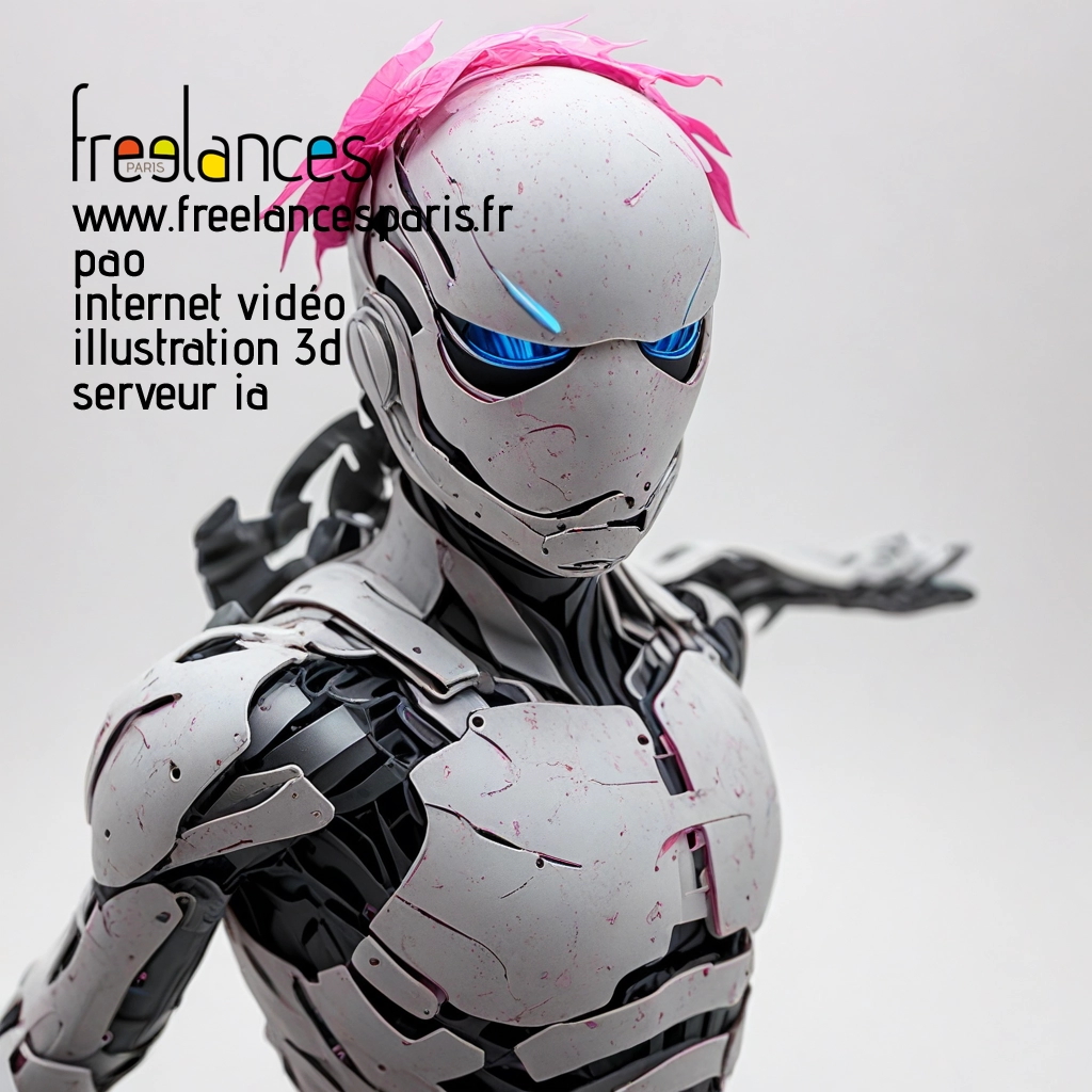 Pao mise en page internet vidéo illustration 3d serveur image IA générative AI freelance paris studio de création magazines BZVNQY30